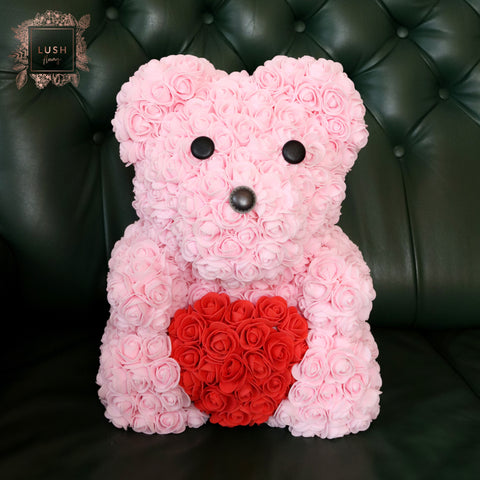 Rose Bear-Ursulet roz din trandafiri