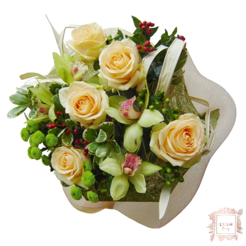 Buchet Trandafiri si Cymbidium