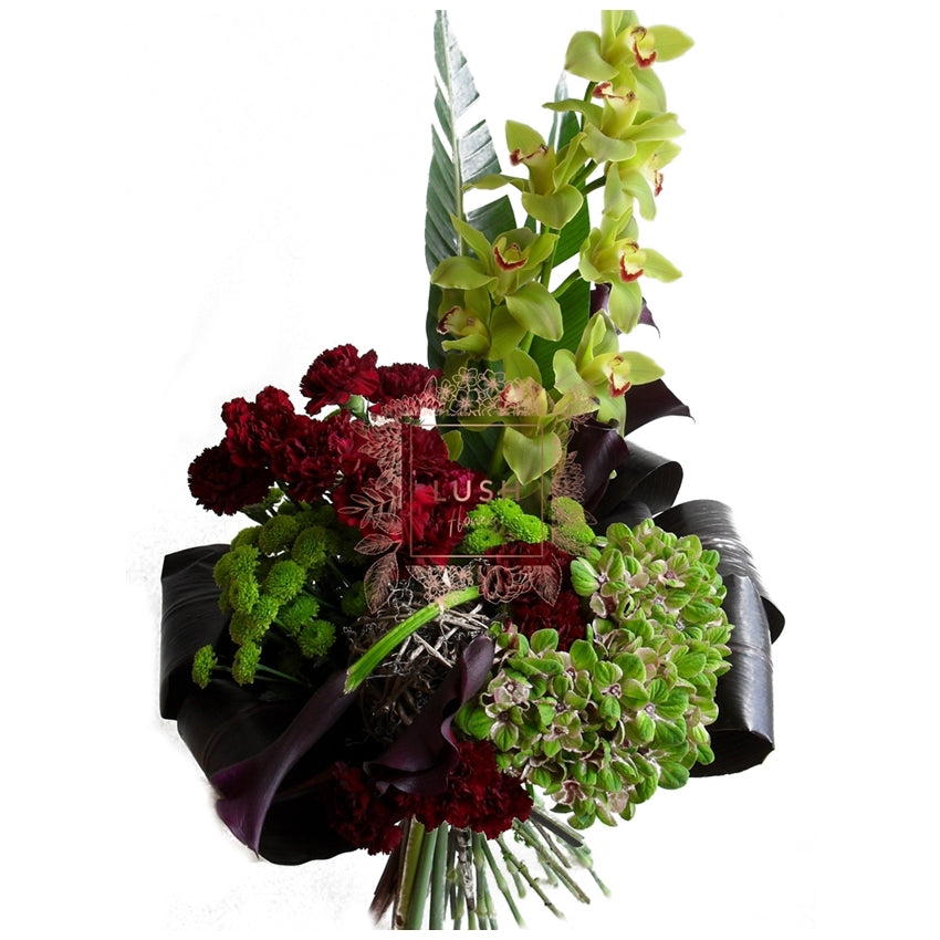 Buchet Calle negre si Cymbidium