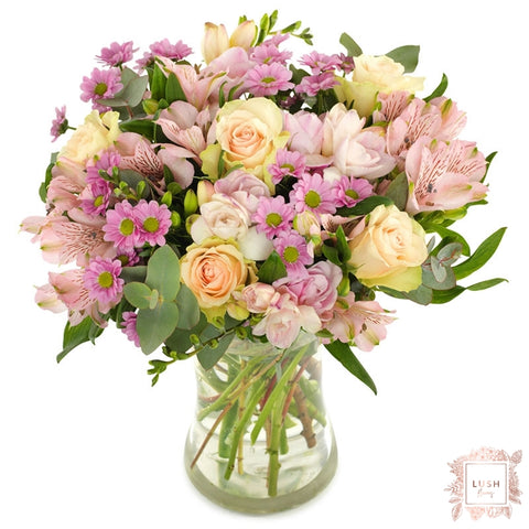 Buchet Trandafiri, Alstroemeria si Santini