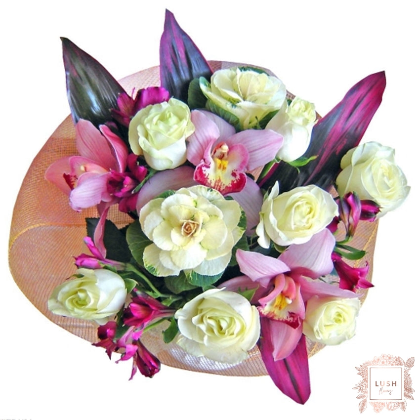Buchet Trandafiri si Cymbidium